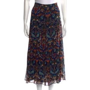 Sezane floral print skirt midi length